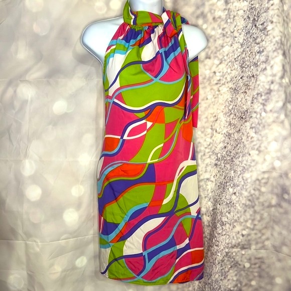 Buckhead Betty Small Neon Sleeveless Dress - Picture 2 of 13